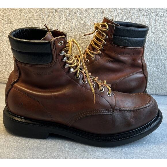Red Wing 404 SuperSole Rubberneck Leather Soft Moc Toe Boots Size 11.5 AA main image 12